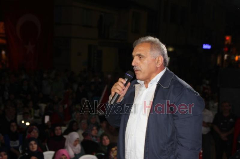 Demokrasi Nöbetinin 7.Gecesinde Ali İnci Akyazılılara Seslendi