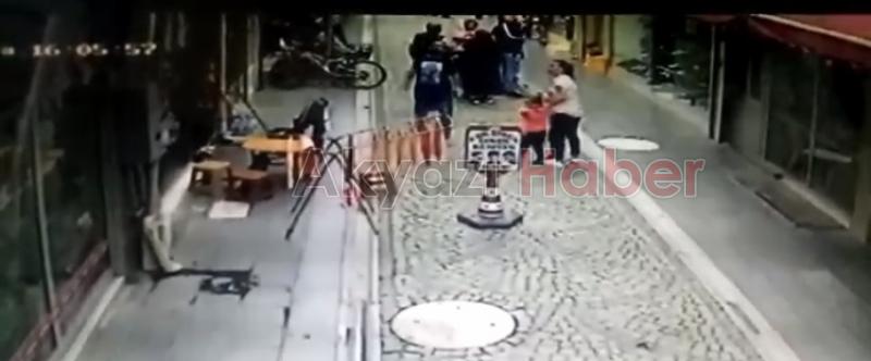 Deprem anındaki panik kamerada