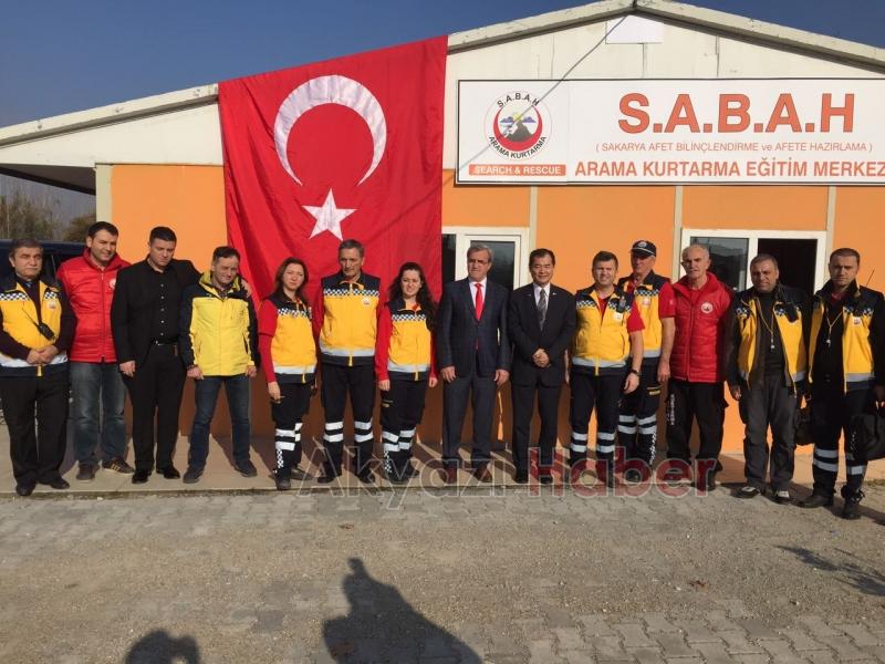 DEPREM UZMANI YOSHINORI MORIWAKI AKYAZIDA EĞİTİM VERDİ