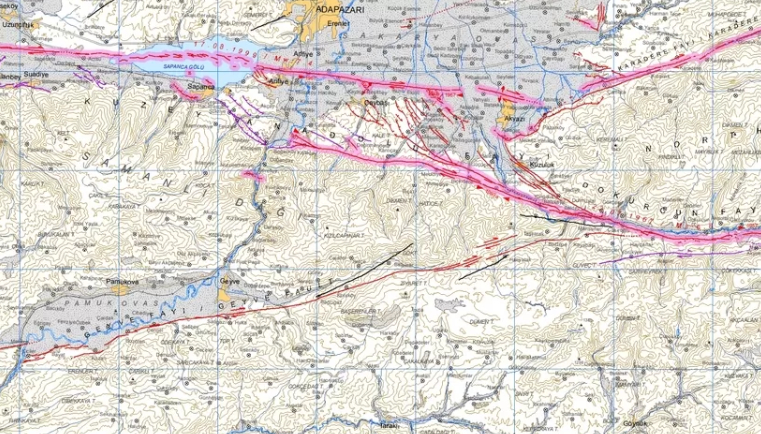 Sakarya'da  ilçe fay hattı üzerinde; İşte o ilçeler