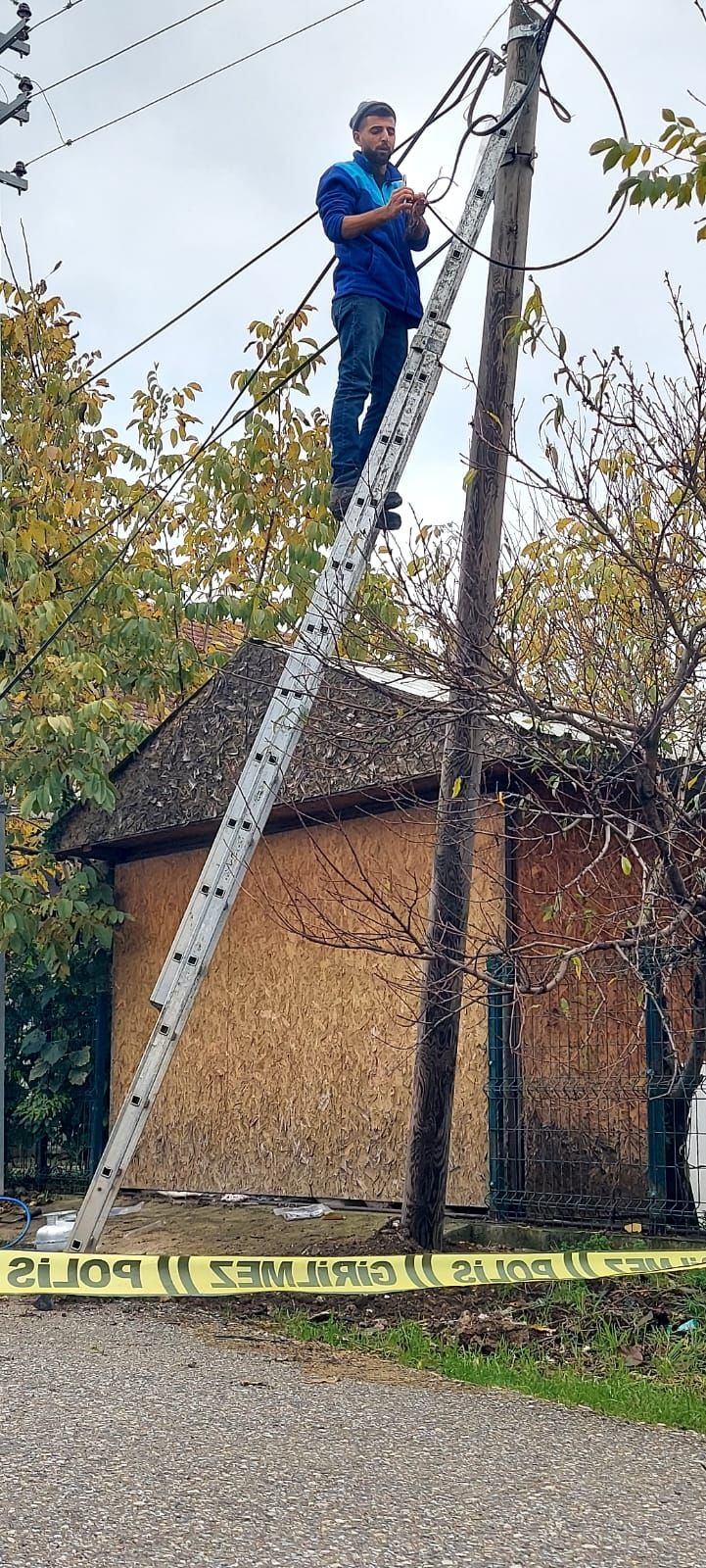Direğe müdahale edildi, sokak trafiğe açıldı