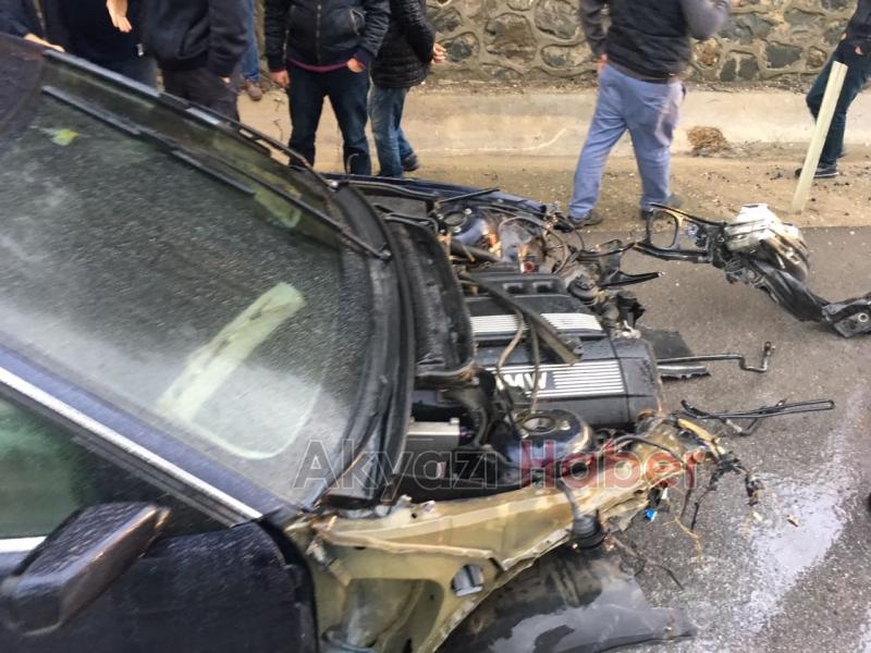 Direksiyon Hakimiyetini Kaybeden Sürücü Takla Attı