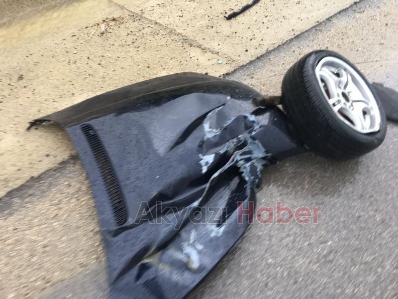 Direksiyon Hakimiyetini Kaybeden Sürücü Takla Attı