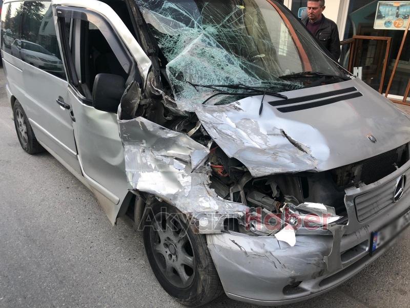 Ada Caddesinde Trafik Kazası 1 yaralı