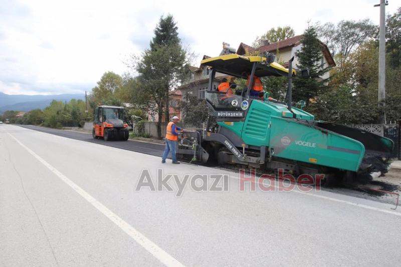 DOĞALGAZ ÇALIŞMASI BİTEN KÜÇÜCEK’TE ASFALT SERİMİ