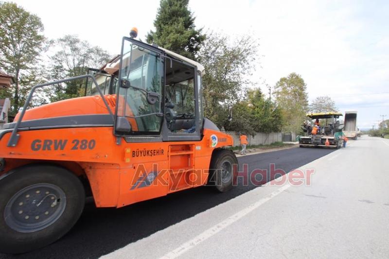 DOĞALGAZ ÇALIŞMASI BİTEN KÜÇÜCEK’TE ASFALT SERİMİ