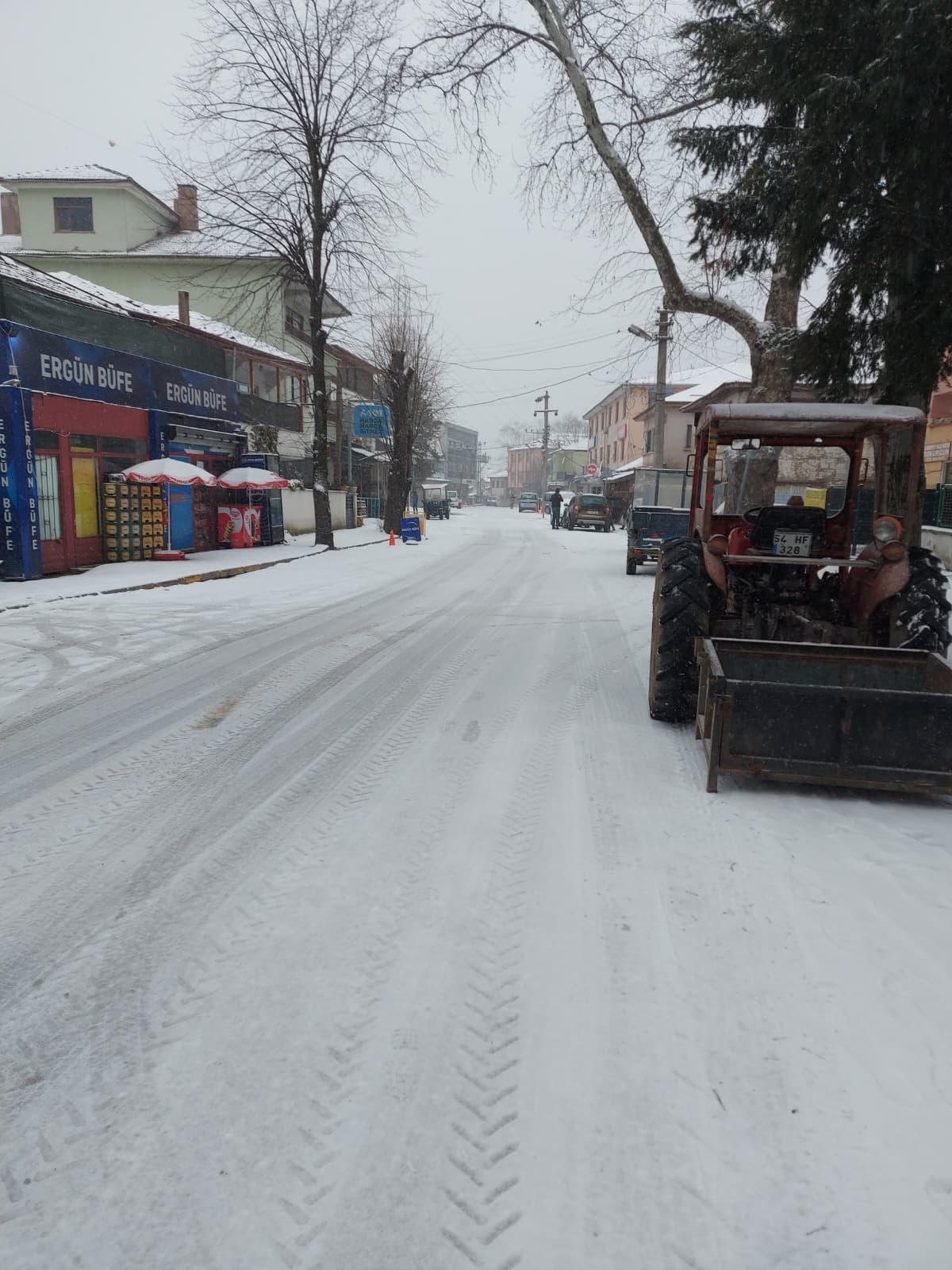 Dokurcun'da kar yağışı etkili oluyor