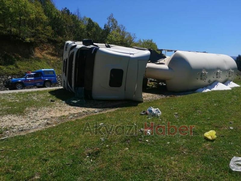 Dokurcun yolunda kaza