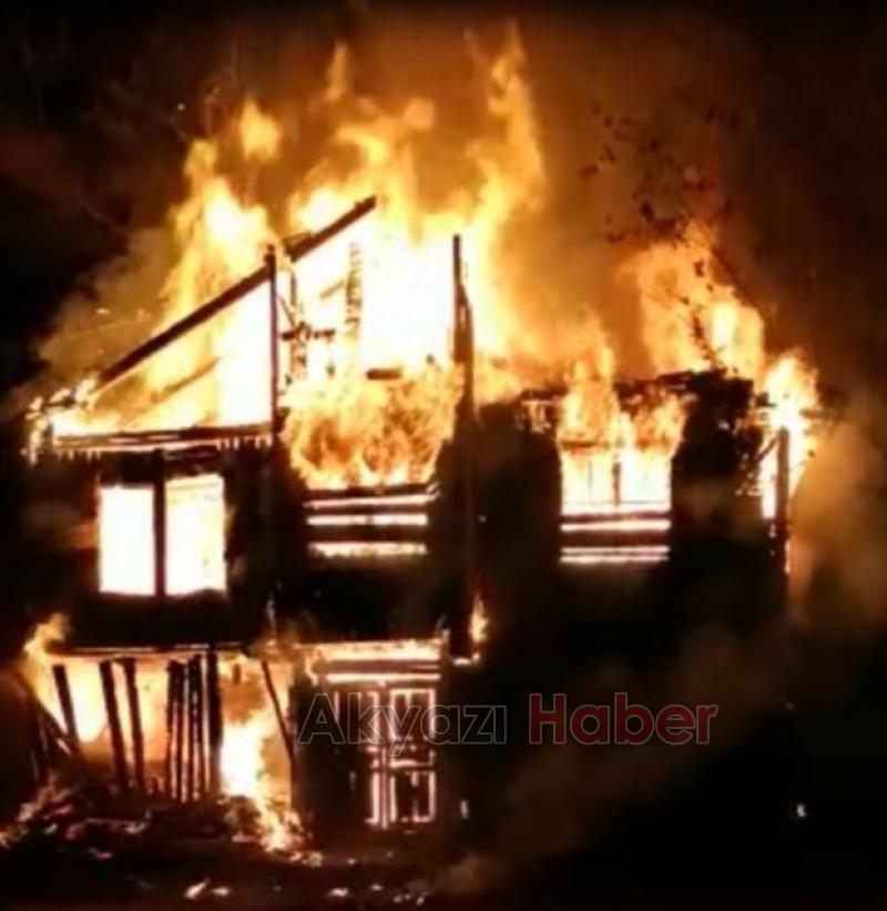 Dokurcunda korku dolu anlar Alev alev yandı