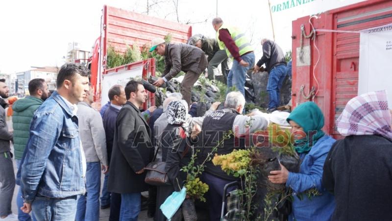 Dünya Ormancılık Gününde Akyazı da 3 Bin Fidan Dağıtıldı