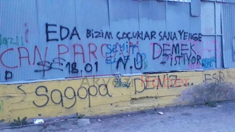 Duvar yazılarına Tepki Büyük 