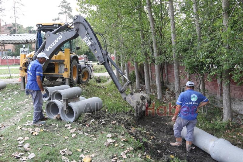 DÜZYAZI MAHALLESİNDE ALT YAPI GÜÇLENİYOR