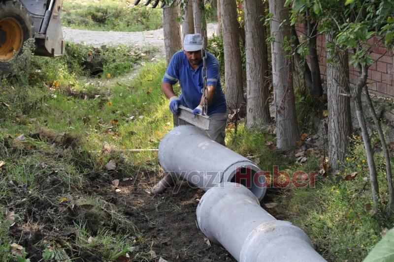 DÜZYAZI MAHALLESİNDE ALT YAPI GÜÇLENİYOR