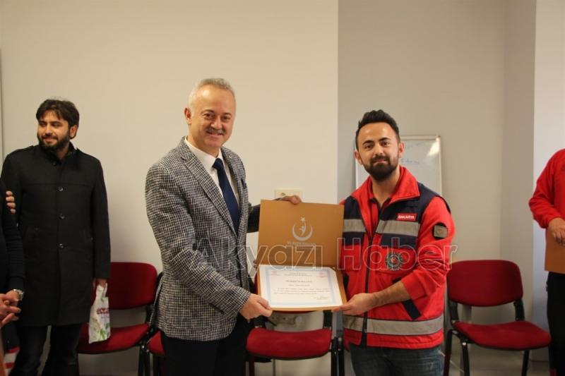 Elazığda görev yapan personele teşekkür belgesi