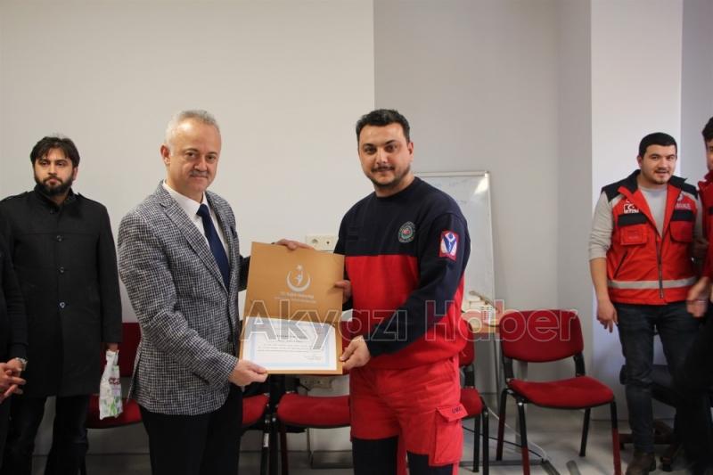 Elazığda görev yapan personele teşekkür belgesi