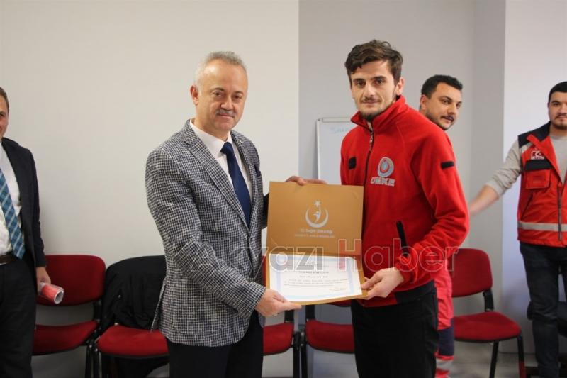 Elazığda görev yapan personele teşekkür belgesi