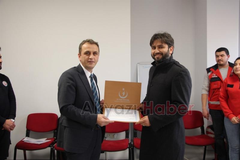 Elazığda görev yapan personele teşekkür belgesi