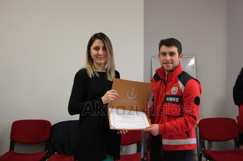 Elazığda görev yapan personele teşekkür belgesi