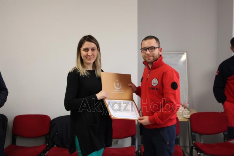 Elazığda görev yapan personele teşekkür belgesi