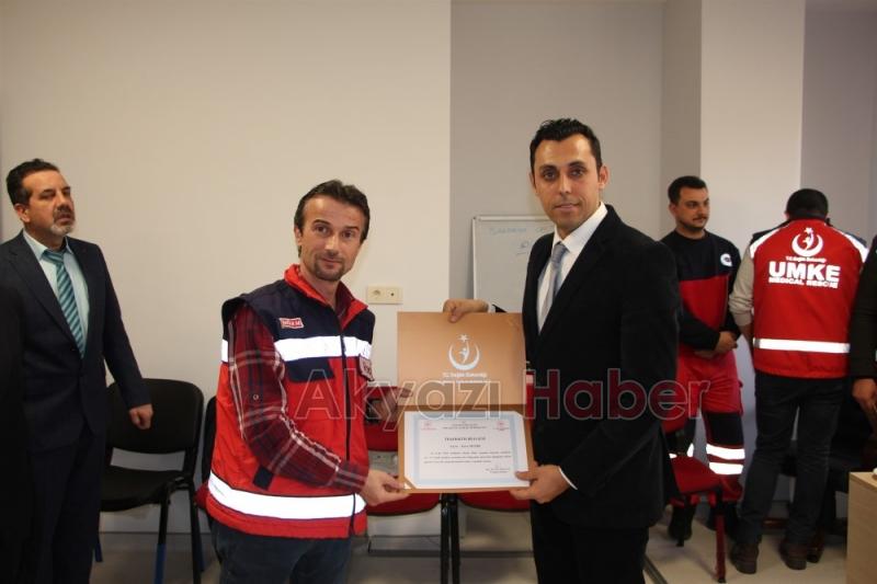 Elazığda görev yapan personele teşekkür belgesi