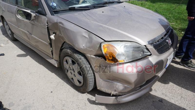 Elektrikli Bisiklet ile Otomobil Çarpıştı