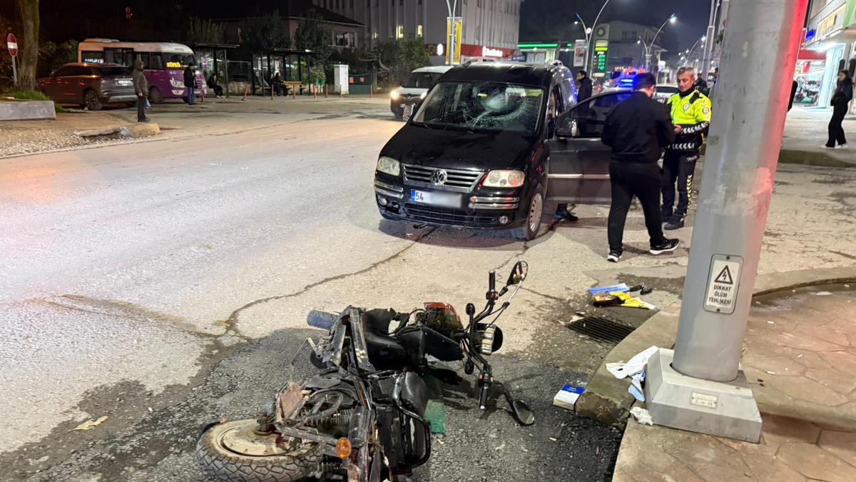 Elektrikli bisiklet sürücüsü kazada yaralandı