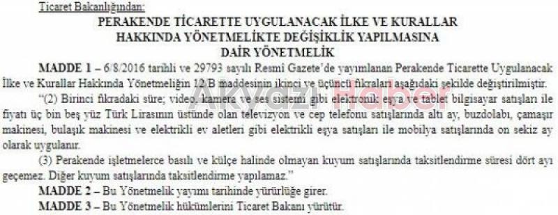 Elektronik ve beyaz eşyada taksit sayıları arttı