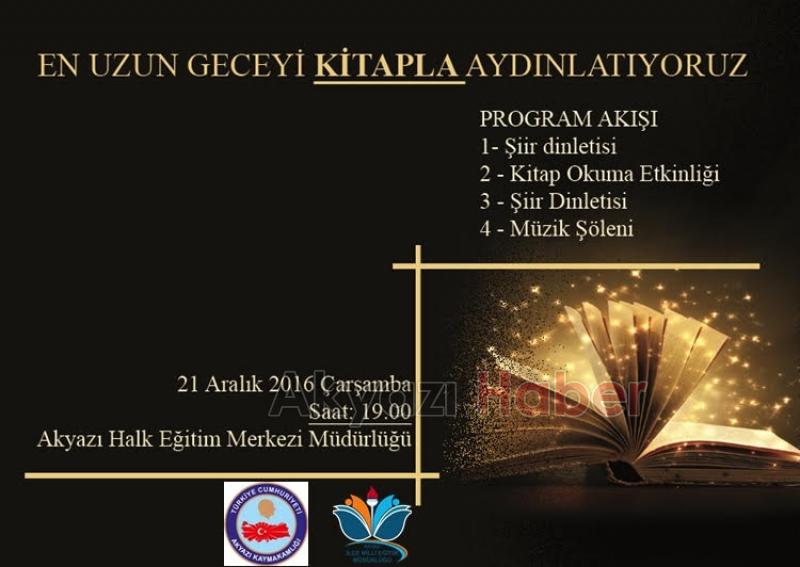 EN UZUN GECE ETKİNLİĞİNE DAVET