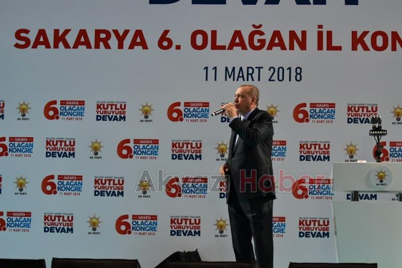 Erdoğan Sakarya'da Konuştu