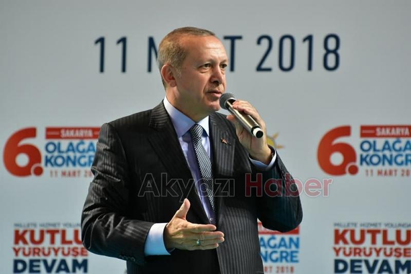 Erdoğan Sakarya'da Konuştu