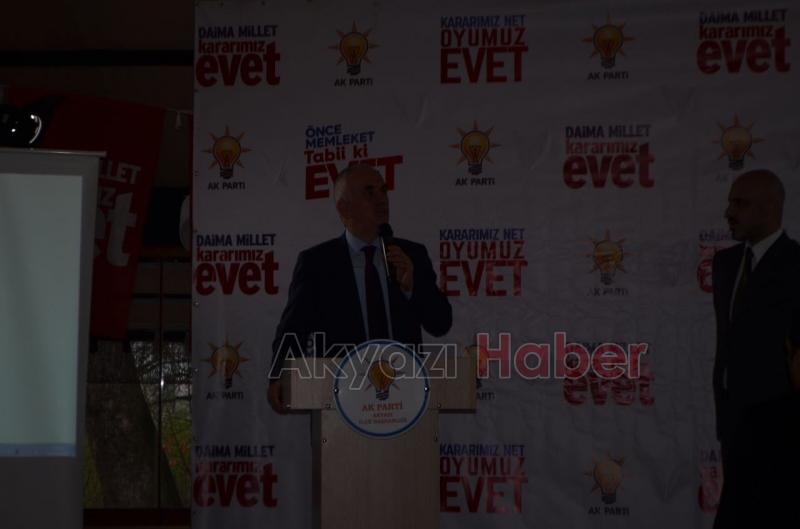 Erol Kaya Akyazı da Toplantı Yaptı