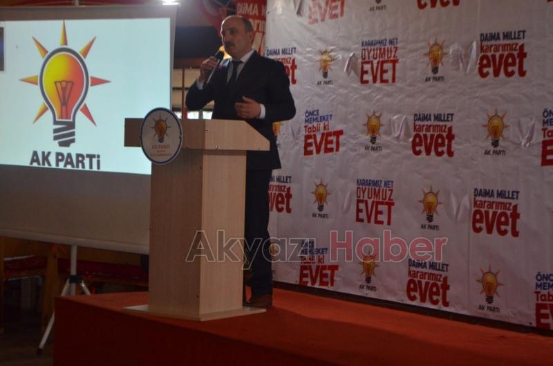 Erol Kaya Akyazı da Toplantı Yaptı