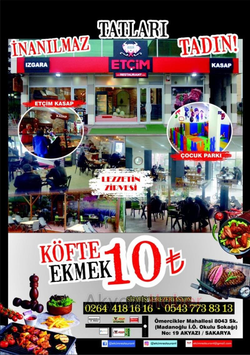 Etçim Restaurantın menülerini hala denemediniz mi
