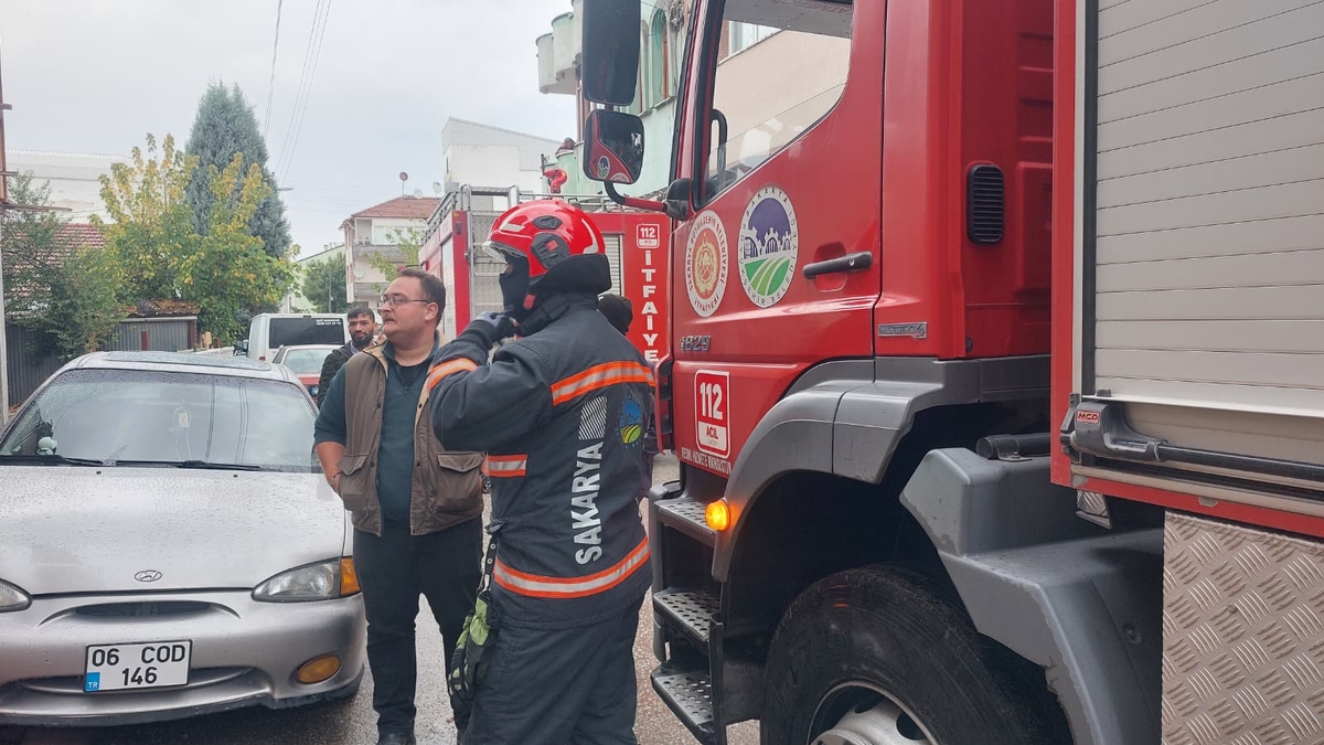 Ev yangını paniği