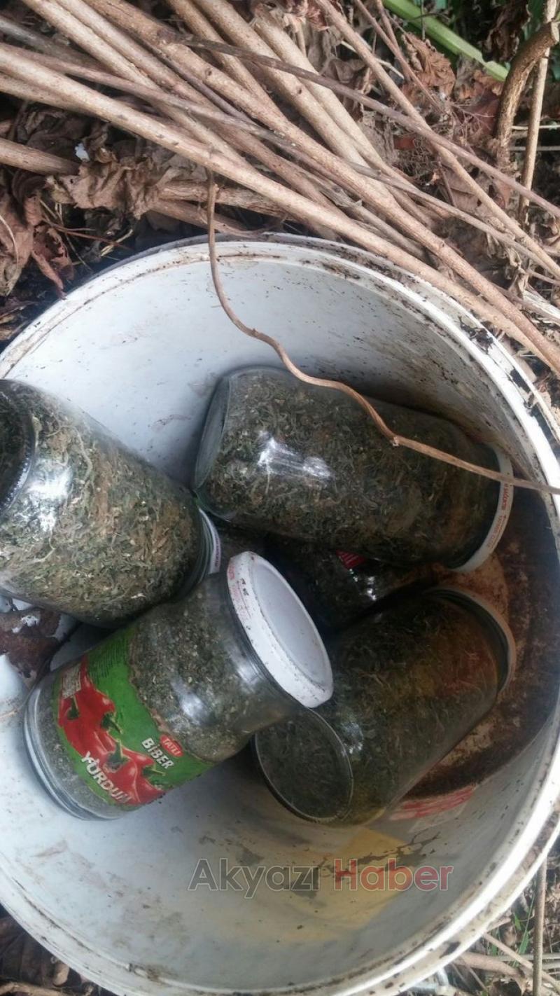 Eve baskın yapan jandarma 5 kilo esrar buldu