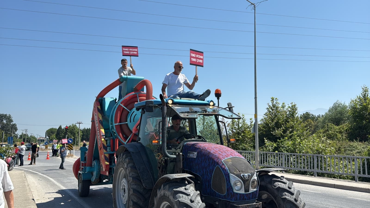 Fabrika atıklarına karşı Batakköy’de protesto