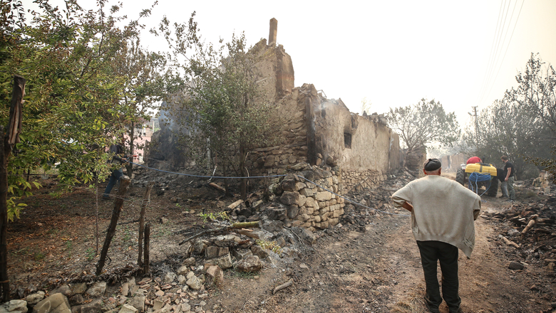 Felaketi yaşayan köyden dehşete düşüren fotoğraflar