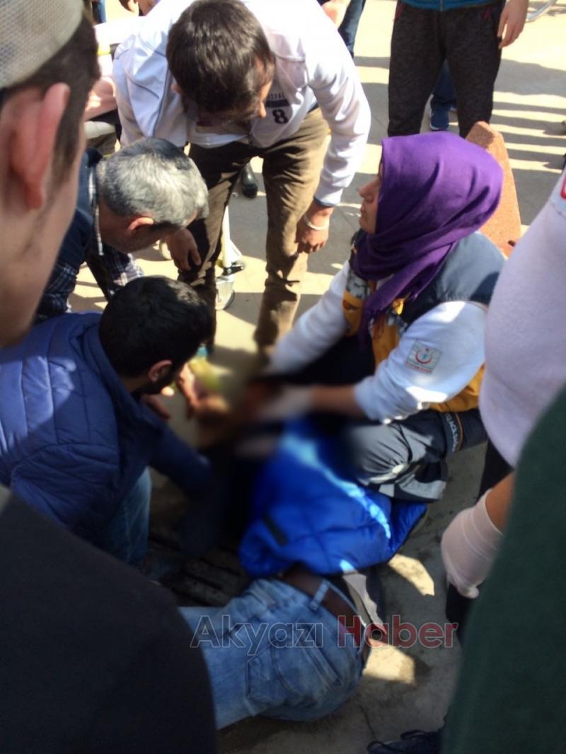 Fenalaşan Genç Hastaneye Kaldırıldı