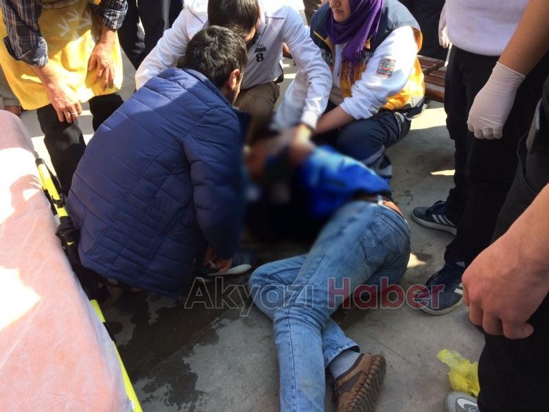 Fenalaşan Genç Hastaneye Kaldırıldı