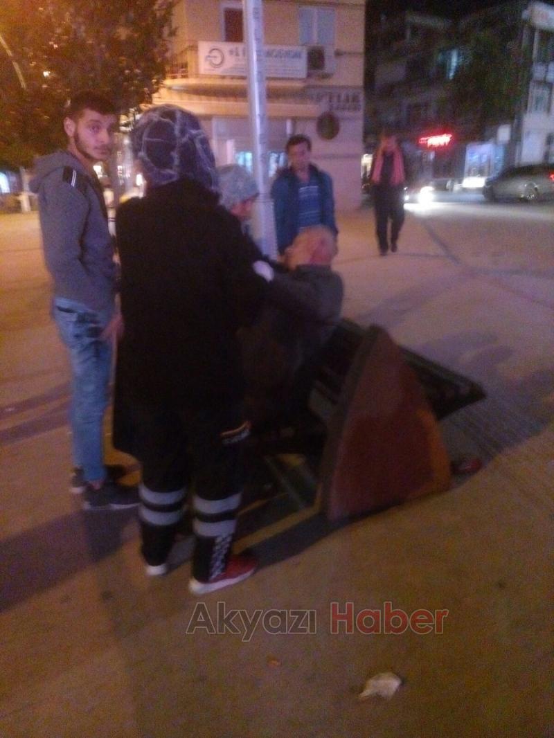 Fenalaşan Suriyeli Yaşlı Adam Hastaneye Kaldırıldı