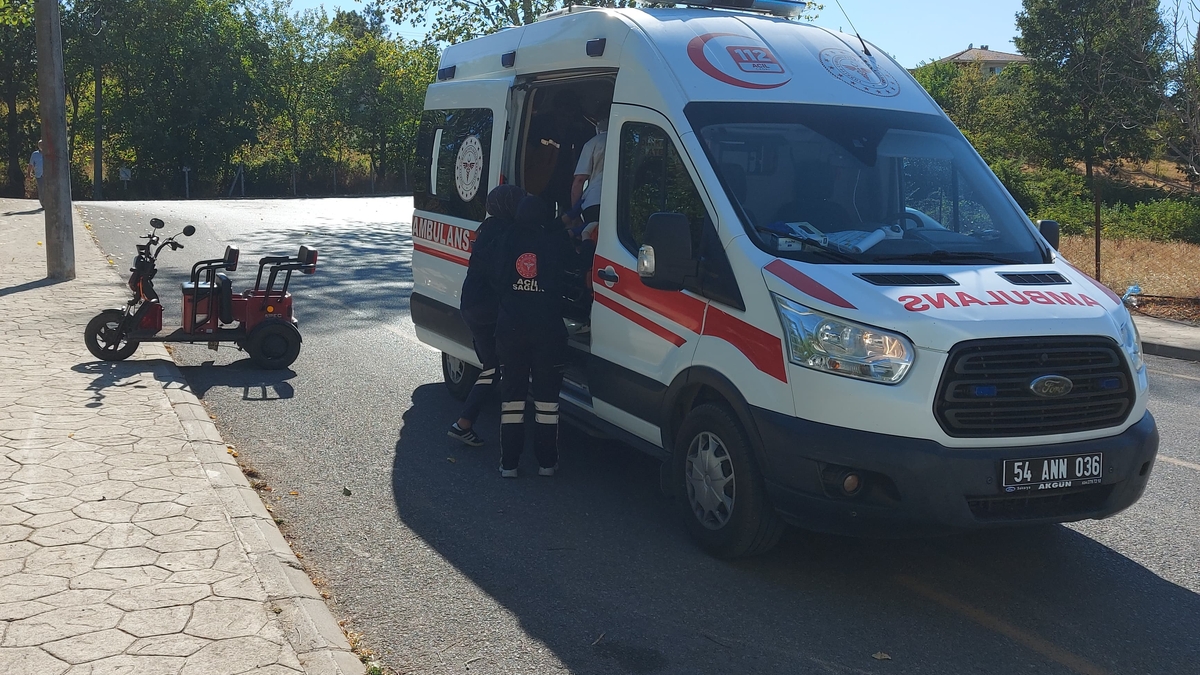 Freni tutmayıp devrildi: 2 yaralı