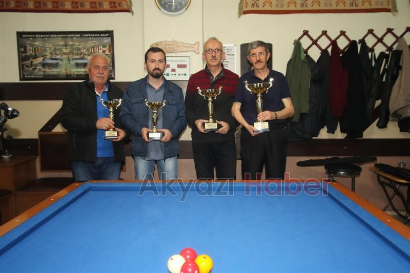 GELENEKSEL AKYAZI 4 TOP BİLARDO TURNUVASINDA FİNAL MAÇI OYNANDI