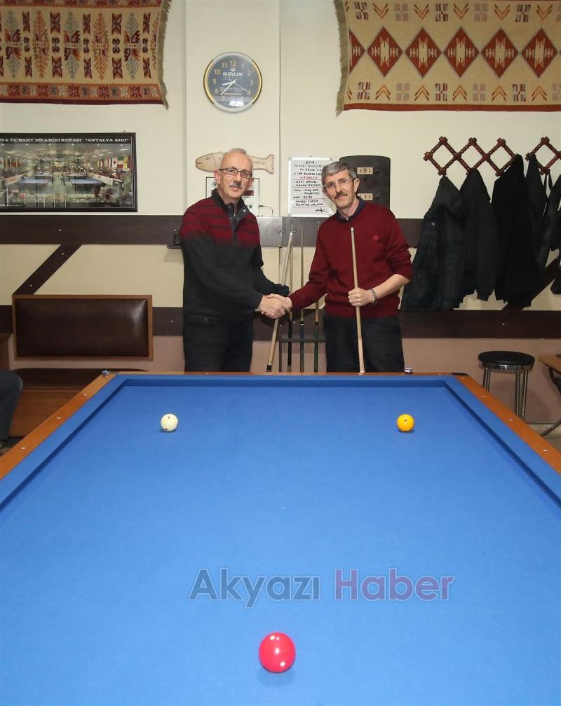 GELENEKSEL AKYAZI 4 TOP BİLARDO TURNUVASINDA FİNAL MAÇI OYNANDI
