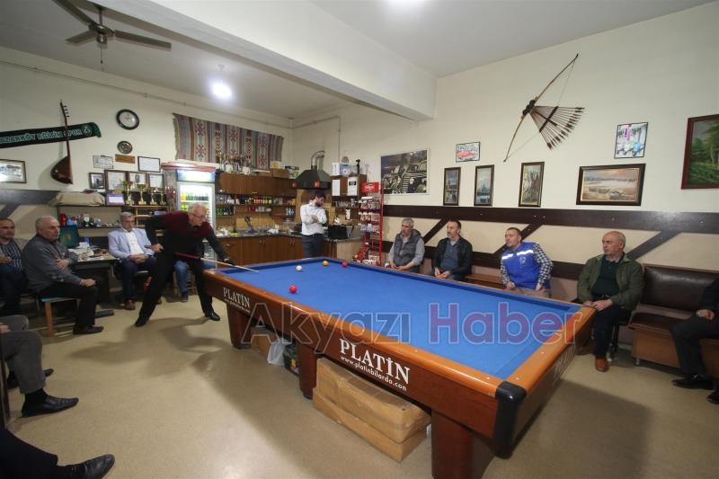 GELENEKSEL AKYAZI 4 TOP BİLARDO TURNUVASINDA FİNAL MAÇI OYNANDI