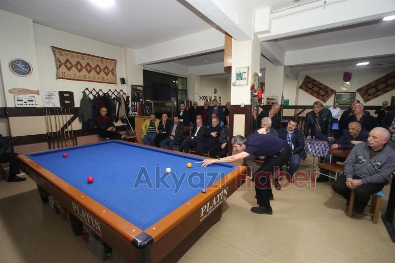GELENEKSEL AKYAZI 4 TOP BİLARDO TURNUVASINDA FİNAL MAÇI OYNANDI