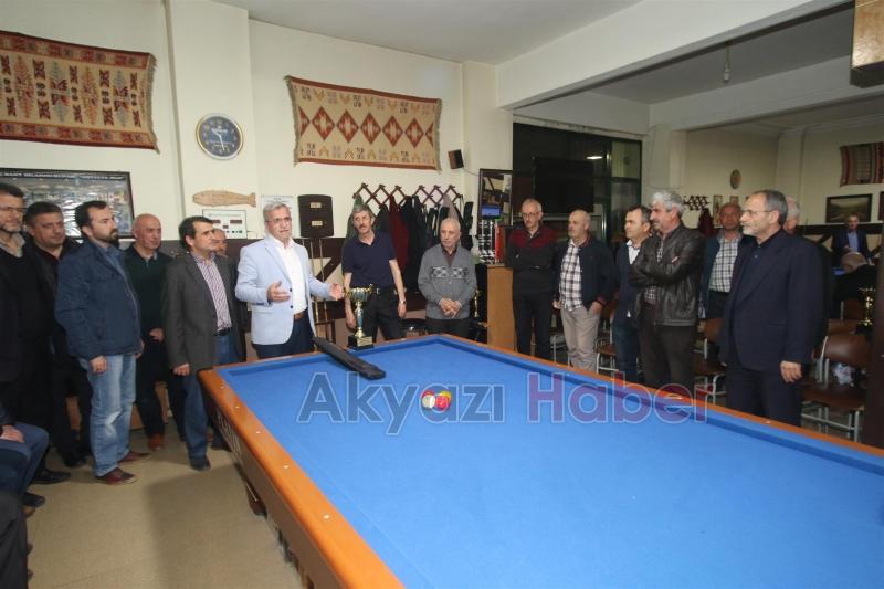GELENEKSEL AKYAZI 4 TOP BİLARDO TURNUVASINDA FİNAL MAÇI OYNANDI