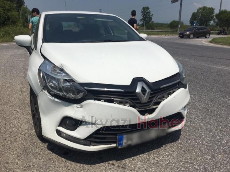 Gişelerde trafik kazası 1 yaralı