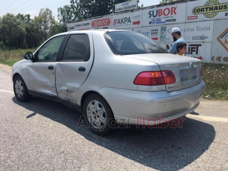 Gişelerde trafik kazası 1 yaralı