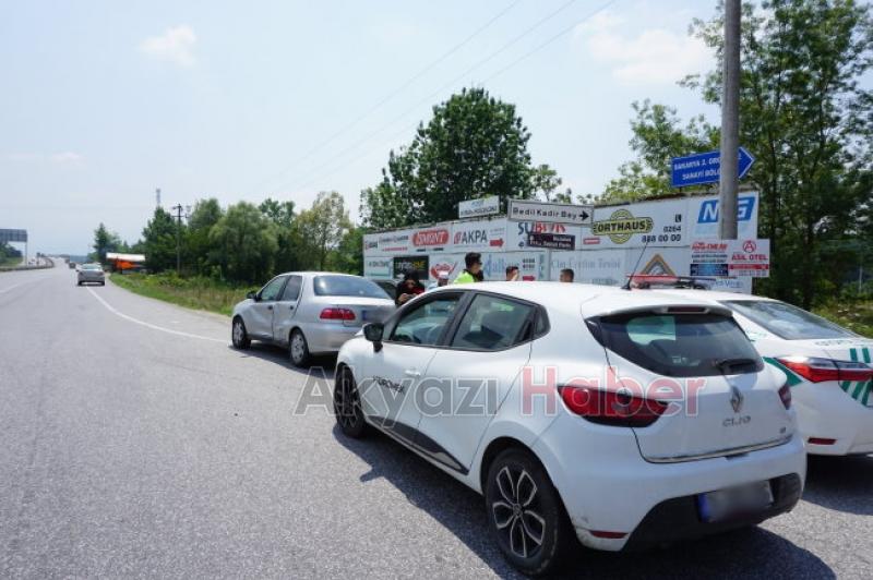 Gişelerde trafik kazası 1 yaralı