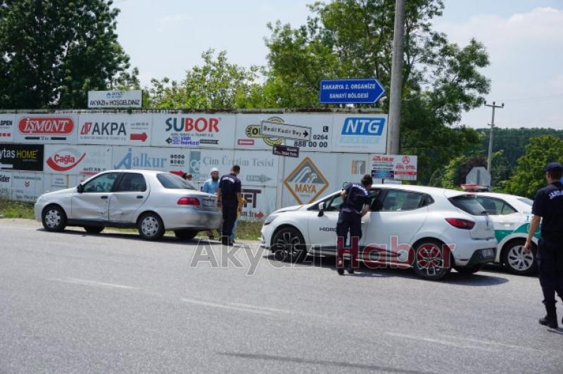 Gişelerde trafik kazası 1 yaralı